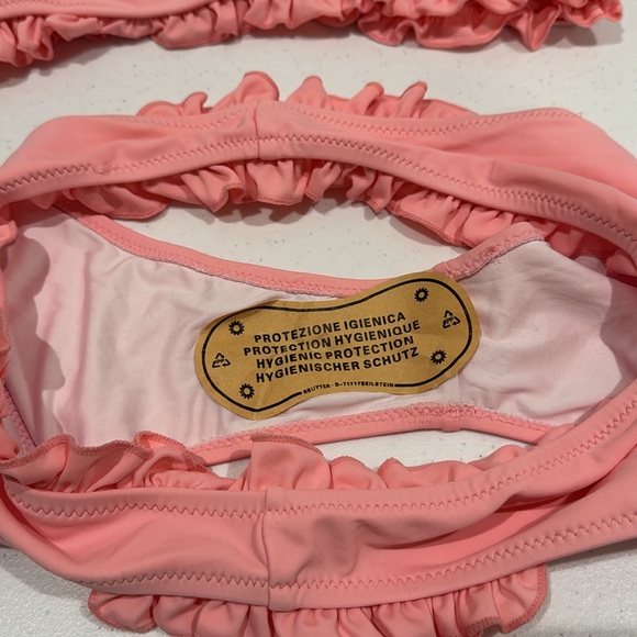 Women Pink Ruffle Bikini Set - Picture 5 of 5